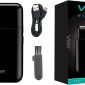 VGR V-390 Professional Electric Razor - Ultra Thin Rechargeable USB Travel Shaver for Face Care and Beard Trimming - Reciprocating Blade - Men's Electric Shaver - Black