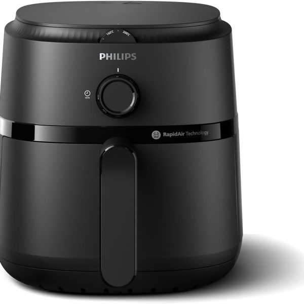 Philips Airfryer L - 1500W, 50/60Hz, 4.1L, 0.8KGs, 12-in-1 Cooking Functions,Rapid Air Technology, Black - NA120/00