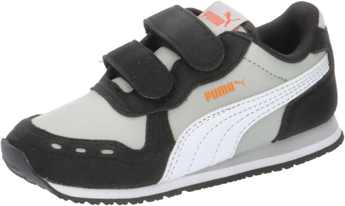 Puma Unisex Baby Cabana Racer Sl 20 V Inf Sneaker, Puma White Cherry Tomato, 23 EU