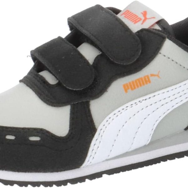 Puma Unisex Baby Cabana Racer Sl 20 V Inf Sneaker, Puma White Cherry Tomato, 23 EU
