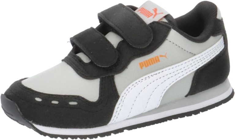 Puma Unisex Baby Cabana Racer Sl 20 V Inf Sneaker, Puma White Cherry Tomato, 23 EU