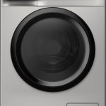 Midea Front load Washing Machine MFN09W80B/S, Drum clean, Drum clean reminder, Add Garment, Child lock, LED panel, Inverter Motor, 1400 RPM, 8KG, Silver