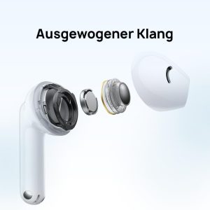 ⁦HUAWEI FreeBuds SE 2, 40-Hour Battery Life, Compact and Comfortable to Grip, 3 Hours of Music Playback on a 10-Minute Charge, IP54 Dust & Splash Resistance, Ceramic White⁩ - الصورة ⁦5⁩