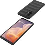 ⁦جراب متوافق مع Motorola Moto S50 Neo 5G ، - غطاء مزدوج الحماية مصقول مقاوم للصدمات شديد التحمل و مقاوم للانزلاق مع حماية فائقة للكاميرا - غطاء واقي مضاد للخدش من Graby Shop - اسود⁩ - الصورة ⁦6⁩