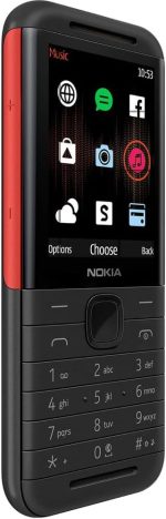⁦5310 TA-1212 Dual SIM Mobile - 2.4 Inch, 16 MB, 8 MB RAM, 4G LTE - Black and Red⁩ - الصورة ⁦2⁩