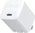 ⁦Anker 313 GaN 30W Foldable Charger PIQ 3.0 Durable Compact Fast Charger for iPhone 15/15 plus/15 Pro/15 Pro Max/14/13, Galaxy, Pixel 6/7, iPad/iPad Mini (Cable Not Included) (White)⁩ - الصورة ⁦3⁩