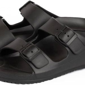 ⁦Onda Women Jet Double Strip Sandal Black, 38 EU⁩ - الصورة ⁦2⁩