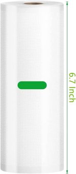 ⁦Vacuum packaging bag, embossed roll bag, Vacuum sealing Bags,sealed food vacuum preservation bag (22 cms Wide x 5 meters)⁩ - الصورة ⁦2⁩