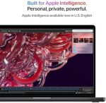 ⁦Apple 2024 MacBook Pro (14-inch, Apple M4 chip with 10-core CPU and 10-core GPU, 16GB Unified Memory, 512GB) - Space Black ; Arabic/English Keyboard⁩ - الصورة ⁦5⁩