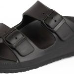 Onda Women Jet Double Strip Sandal Black, 38 EU