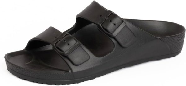 Onda Women Jet Double Strip Sandal Black, 38 EU