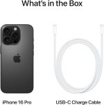 ⁦Apple iPhone 16 Pro (128 GB) - Black Titanium with Face ID | Tax Paid | 2 Years Official Warranty⁩ - الصورة ⁦3⁩