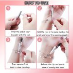 ⁦fashion mania 1 Pcs Bracelet Helpers Tool Fastening and Hooking Tools Bracelet Assistance Tool for Jewelry Bracelet Watch Clasps（rose gold）⁩ - الصورة ⁦6⁩