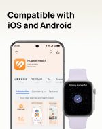⁦HUAWEI WATCH FIT 4 Smart Watch, 1.82" Display, 100+ Sports modes, Fitness & Health Tracker, Emotional Wellbeing Assistant, up to 10-Day Battery Life, iOS & Android Compatible, Black⁩ - الصورة ⁦7⁩