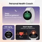 ⁦Samsung Galaxy Watch8 (44mm, LTE, Graphite) with 3nm Processor | Dual GPS | Sapphire Glass & Armor Aluminum | 5ATM & IP68 | BP, ECG, IHRN & Vascular Load Monitoring | Anti-oxidant Index⁩ - الصورة ⁦4⁩