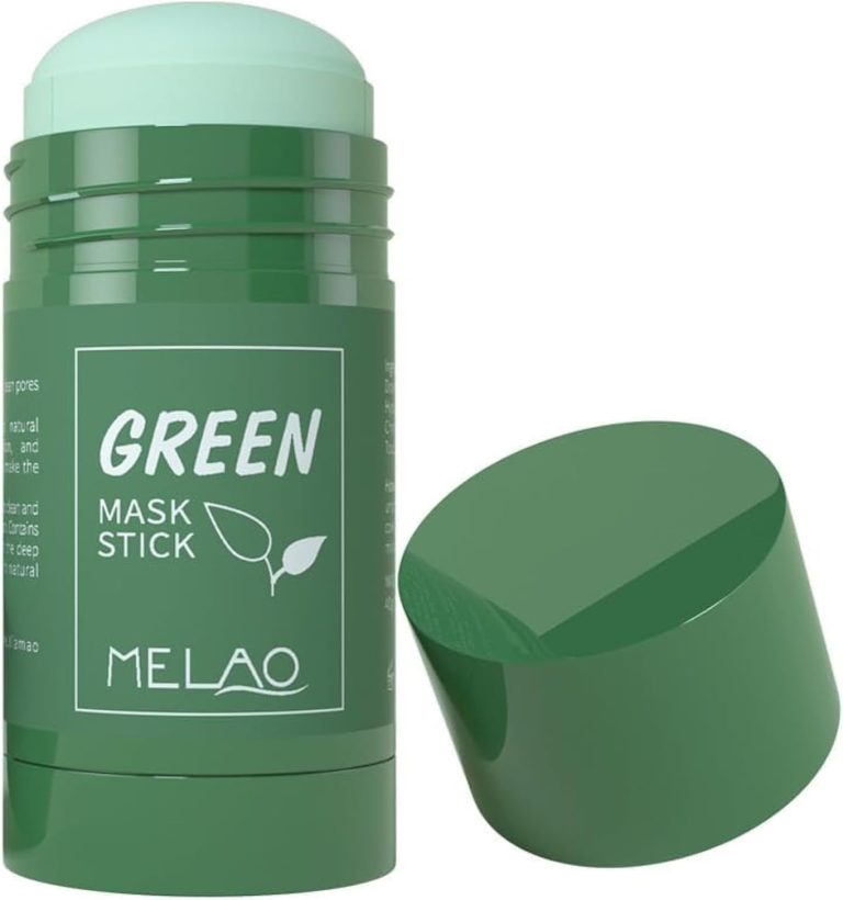 fashion mania Green Clay Mask Stick, Blackhead Remover for Face with Green Tea Extract, Deep Pore Cleansing, Moisturizing, Skin Brightening for All Skin Types and All Genders