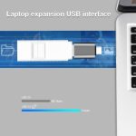 ⁦USB C to USB Adapter, Type C Thunderbolt 4 OTG Converter, USB-C Male to USB 3.0 Female Adapter (3-Pack) for Apple MacBook Pro, MacBook, iPad, Galaxy S20-S23 and More (Black/Grey/Silver)⁩ - الصورة ⁦4⁩