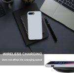 ⁦Dl3 Mobilak Compatible with iPhone 7 Plus/iphone 8 Plus Case, Liquid Silicone Case, Full Body Protective Cover, Shockproof, Slim Phone Case, Anti-Scratch Soft Microfiber Lining (Blue Grey)⁩ - الصورة ⁦4⁩