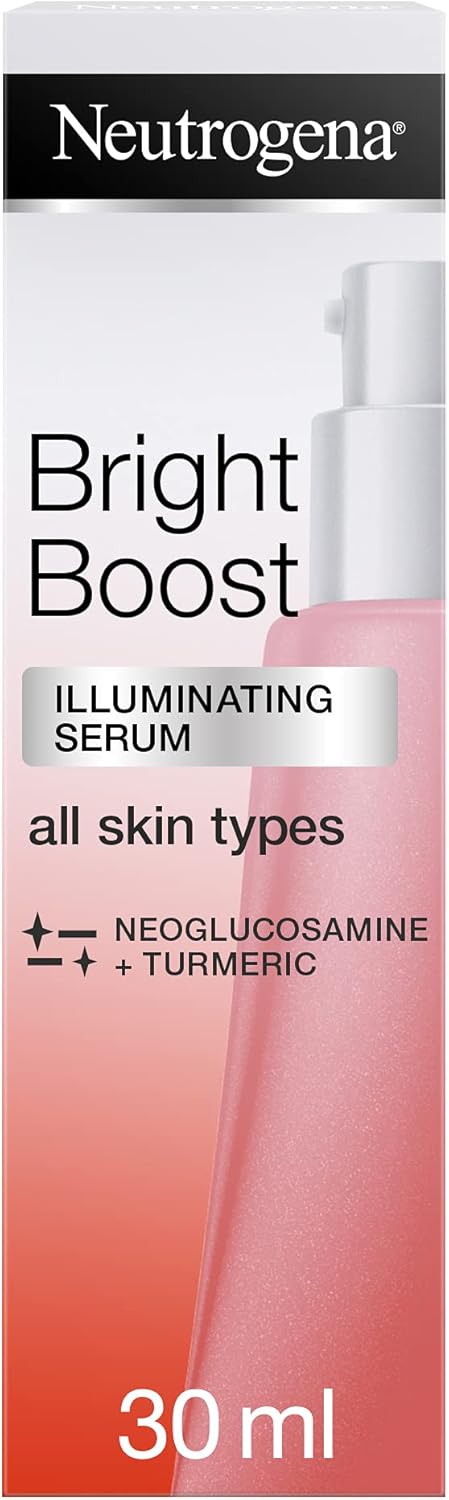 Neutrogena Illuminating Serum, Bright Boost, Reduces appearance of dark spots, uneven skin tone and fine lines, Prevents skin aging for brighter skin, 30ml Serum