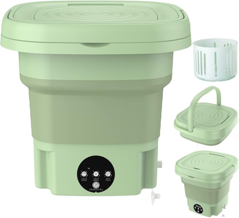 9L Multifunction Foldable Washing Machine - Compact and Portable Design - Ideal for Travel and Light Laundry - Multi Color