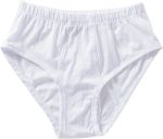 ⁦Cottonil Men's 100% Egyptian Cotton Briefs, Classic White Underwear, Pack of 3⁩ - الصورة ⁦2⁩