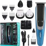 VGR 6-in-1, Face, Hair and Body - Multi Grooming Kit. Hair Trimmer Beard Trimmer Ear & Nose Trimmer Head Shaver Beard Styling Full Body Grooming Kit Fully, 120 minutes Runtime