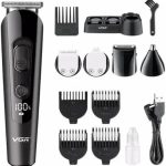 Vgr V175 Professional Cord Cordless Grooming Kit With 5 Guide Combs Runtime 150 Min Trimmer For Men, Black, Standard,1 Count