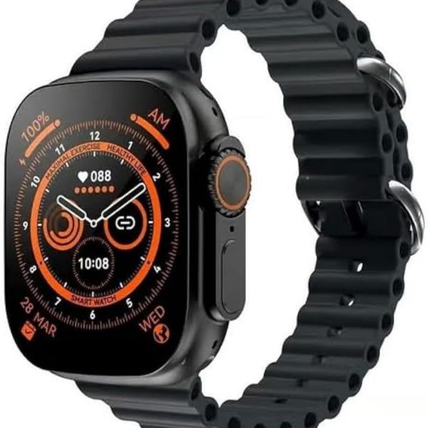 T900 Ultra NFC Smart Watch Bluetooth Call Wireless Charging Sport Smartwatch (Black)