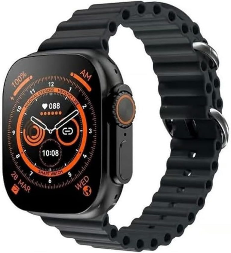T900 Ultra NFC Smart Watch Bluetooth Call Wireless Charging Sport Smartwatch (Black)