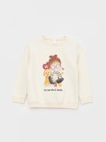 ⁦LC WAIKIKI Crew Neck Printed Baby Girl Sweatshirt and Pants⁩ - الصورة ⁦3⁩