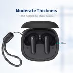⁦Writiany Silicone Case for Soundcore by Anker R50i/P20i Case Cover, Protective Skin Compitable with Anker Soundcore R50i/P20i Wireless Earbuds (Black) Headphones Headset⁩ - الصورة ⁦4⁩