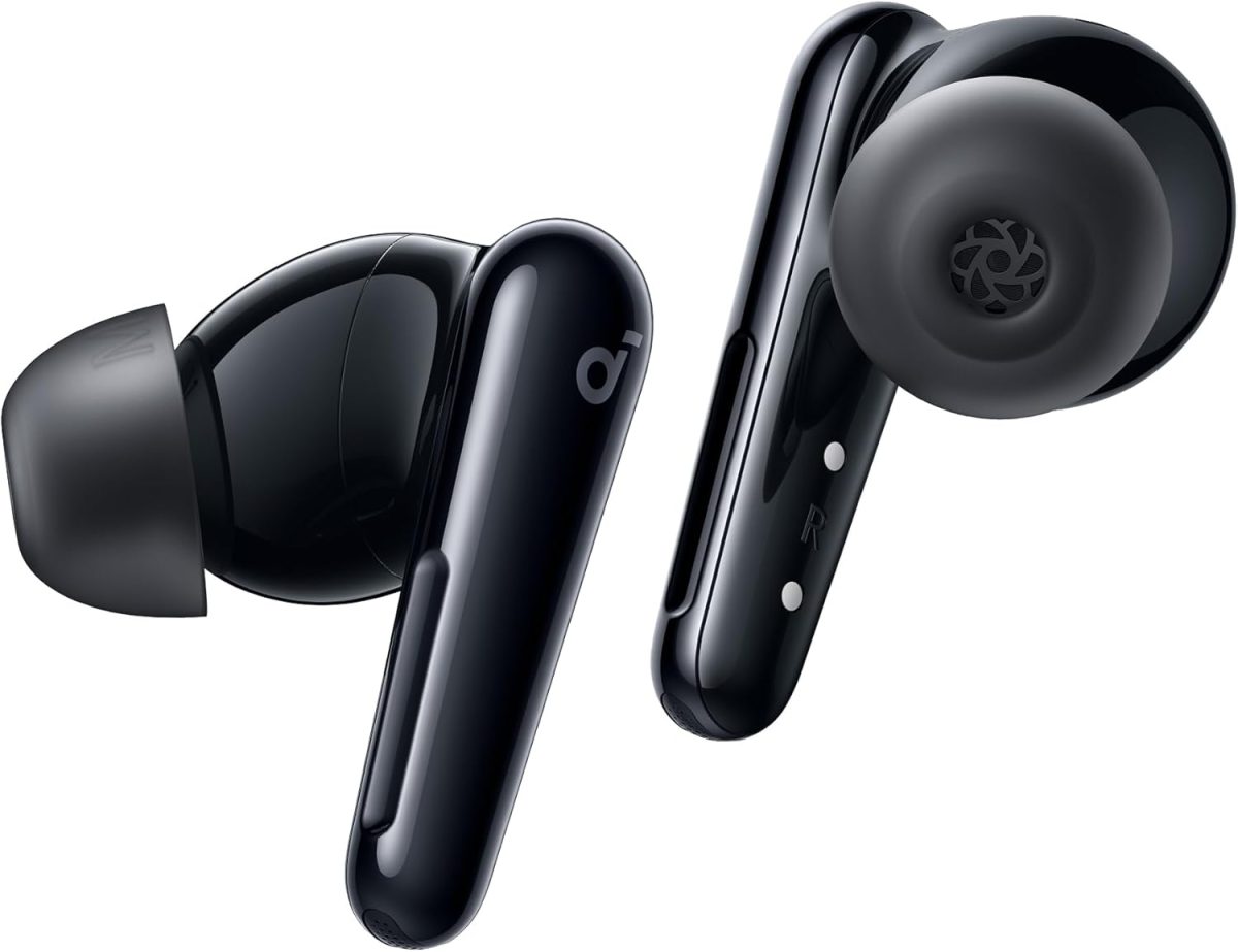 ⁦soundcore Liberty 4 Pro by Anker, Noise Cancelling Wireless Earbuds, 7-Sensor and Real-Time Adaptive Noise Cancelling, Clear Calls with 9 Mics and AI - Black -18 Months Warranty⁩ - الصورة ⁦9⁩