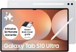 Samsung Galaxy Tab S10 Ultra AI Tablet, Android Tablet, 12GB RAM, 512GB Memory, AMOLED Display, Anti-Reflection Coating, Includes S Pen, WiFi, Platinum Silver, 36 Month Warranty