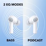 ⁦Soundcore by Anker Life P2i TWS, AI-Enhanced Calls, 2 EQ Modes, 28H Playtime with Fast Charging, Bluetooth 5.2, Easy-Pairing, Button Control, White,18 Months warranty⁩ - الصورة ⁦6⁩