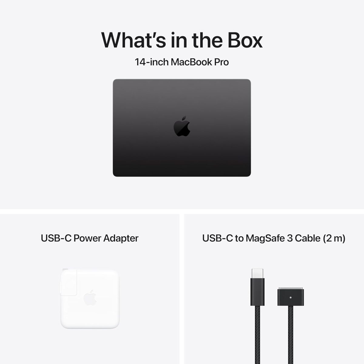 ⁦Apple 2024 MacBook Pro Laptop with M4 chip with 10‑core CPU and 10‑core GPU: Built for Apple Intelligence, 14.2-inch Liquid Retina XDR Display, 16GB Unified Memory, 512GB SSD Storage; Space Black⁩ - الصورة ⁦6⁩