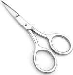 Utopia Care Eyebrow Scissors, Professional Stainless Steel Small Shears for Men and Women Cuticle Nail Scissors, Nose Hair Scissors for Grooming Mustache, Beard, Eyelashes, Ear Hair Trimming, Silver
