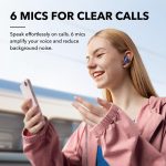 ⁦Soundcore Liberty 4 NC Earbuds, 98.5 Percent Noise Reduction, Adaptive Cancelling To Ears And Environment, Hi-Res Sound, 50H Battery, Wireless Charging, Bluetooth 5.3 Navy Blue -18 Months Warranty⁩ - الصورة ⁦5⁩