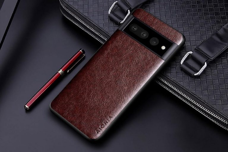 جراب متوافق مع جوجل Pixel 7 ، - غطاء حماية مقاوم للصدمات - غطاء فائق الجودة مقاوم للانزلاق - غطاء واقي مضاد للخدش - لون كافيه