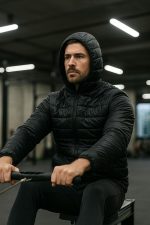 Miza Men's Winter Quilted Front Zipper Hooded Bomb Jacket - الصورة 4