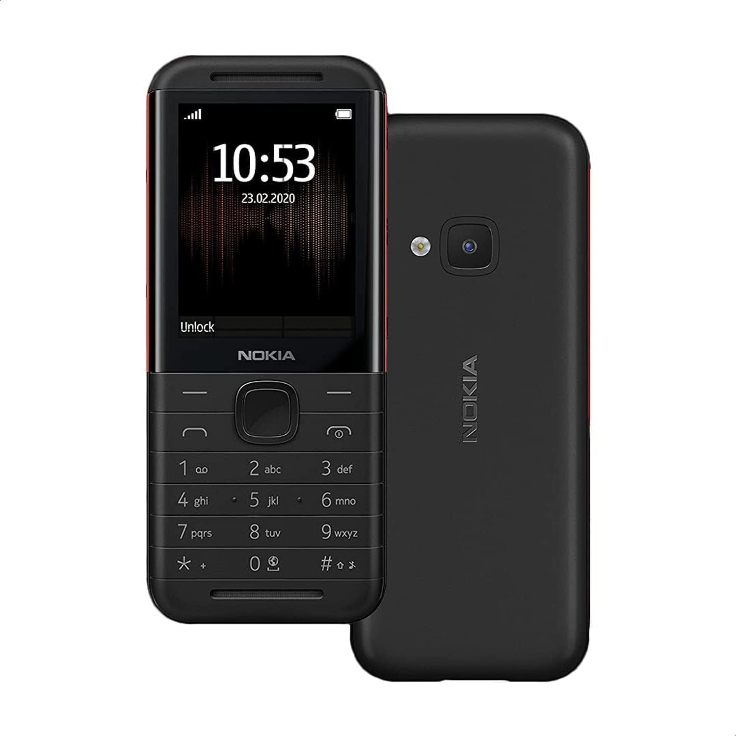 5310 TA-1212 Dual SIM Mobile - 2.4 Inch, 16 MB, 8 MB RAM, 4G LTE - Black and Red