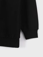 ⁦LC WAIKIKI Crew Neck Printed Oversize Women's Thick Sweatshirt⁩ - الصورة ⁦5⁩