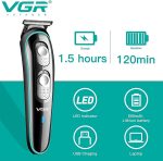 ⁦Vgr V-055 Men Shaver & Hair Trimmer : Effortless Grooming, Customizable Cutting, Fast Charging, Corded And Cordless Use - Your Ultimate Grooming Solution (Black)⁩ - الصورة ⁦2⁩