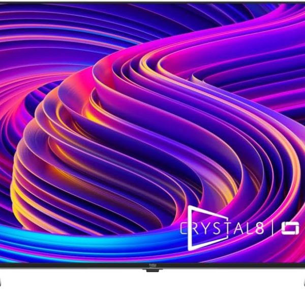 Beko 55 Inch Crystal 4K Smart Google TV, Silver - B55M D 895 A