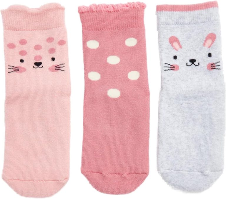 LC WAIKIKI Printed Baby Girl Socks 3 Pack