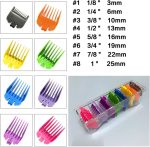 ⁦HMM 8 Pieces Guide Combs Sized from 1/8”to 1”(3mm-25mm), Replacement Guards Set Fits for Most Full Size Hair Clippers/Trimmers⁩ - الصورة ⁦3⁩