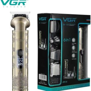 Vgr V-109 Waterproof Ipx6 6 In 1 Professional Set Hair Beard Trimmer Clipper Shaver Nose Trimmer Mesin Gunting Rambut 9 Vgr V-109 Waterproof Ipx6 6 In 1 Professional Set Hair Beard Trimmer Clipper Shaver Nose Trimmer Mesin Gunting Rambut - الصورة 3