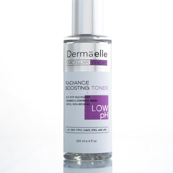 تونر ماء ميسيلار بالنياسيناميد لتعزيز لمعان البشرة من ديرميل، 120 مل