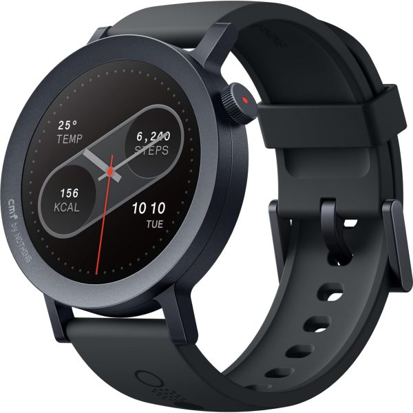 CMF by Nothing Watch Pro 2, 1.96" Ultra-Clear AMOLED Smartwatch, Advanced Health Monitoring, AI Features, Dark Grey