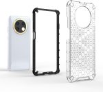 ⁦جراب متوافق مع هواوى Nova Y91 4G ، - غطاء حماية مصقول مقاوم للصدمات متين مع حماية للكاميرا - غطاء واقي مضاد للخدش شديد التحمل و مقاوم للانزلاق - حواف سوداء خلفية شفافة خلية النحل⁩ - الصورة ⁦8⁩