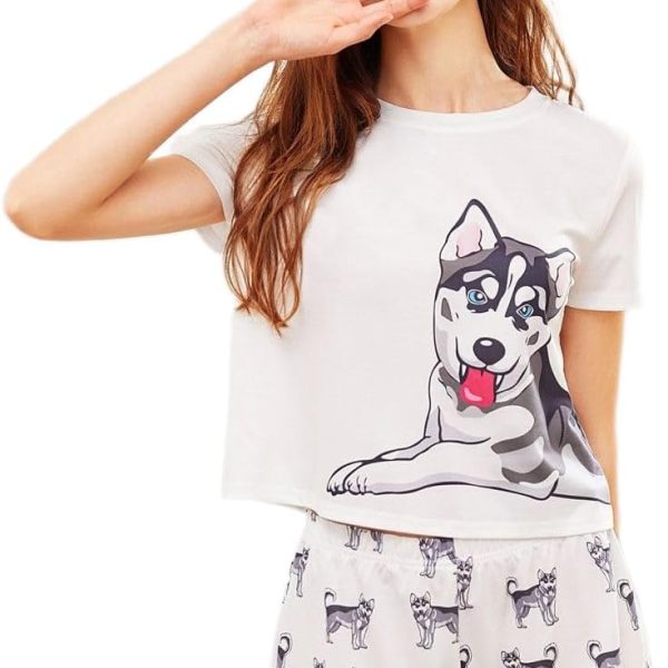 Women's Summer Printed Pajama Set